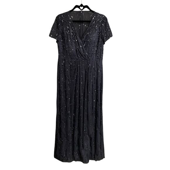 NWT Christina Wu Elegance Gunmetal Gray Embellished Mother of the Bride Gown 12 - Picture 2 of 8